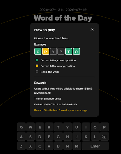 Xenea GEMs binance word of the day